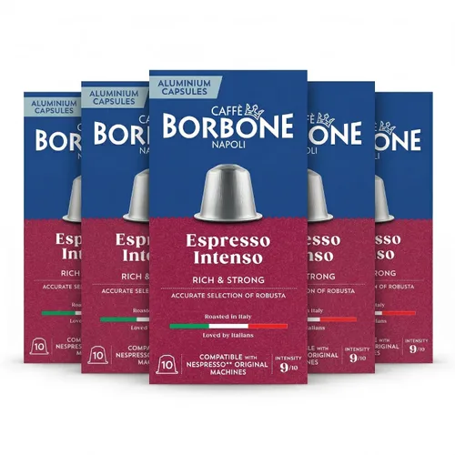 Vista 12 de Caffè Borbone Cápsulas de aluminio 100% arábica compatibles con máquinas originales Nespresso, tostado medio, 100
