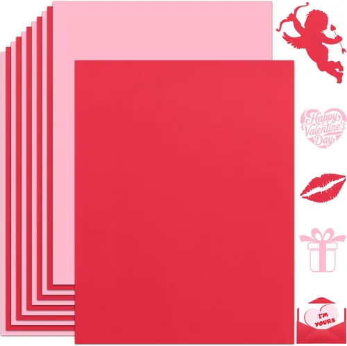 Vista 19 de 25 hojas de papel de cartulina negro 8.5'' x 11'', 250 g/m²/92 lb papel grueso para álbum de recortes, invitaciones, impresión y tarjetas DIY