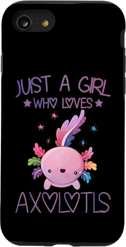 Vista 18 de Just A Girl Who Loves Axolotls Lover Gifts Kawaii Axolotls Case for iPhone 17