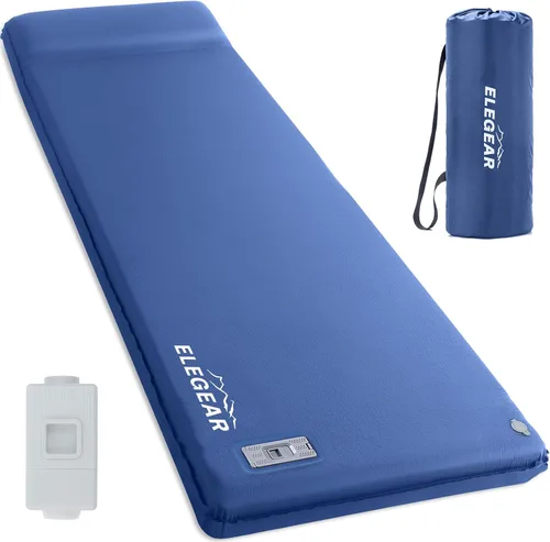 Vista 16 de Elegear Almohadilla de Dormir Autoinflable, 3.15" Almohadilla de Espuma Viscoelástica Ultra Gruesa para Acampar con Almohada de Inflado Rápido