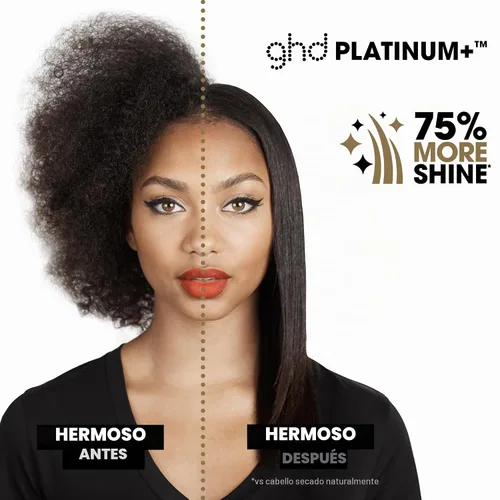 Vista 5 de ghd Platinum+ Plancha de cerámica para el cabello, plancha para alaciar el cabello, moldeadora profesional de pelo