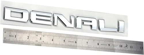Vista 4 de Aimoll Denali Emblemas de placa de identificación, insignia para GM 07-16 Yukon Sierra Terrain (1 unidad, cromado)