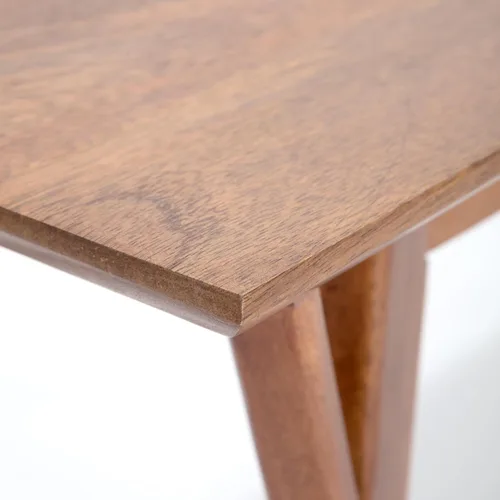 Vista 7 de Finch Stratford - Banco de entrada de mediados de siglo, asiento de madera maciza para comedor o pasillo, diseño rústico moderno de granja, marrón