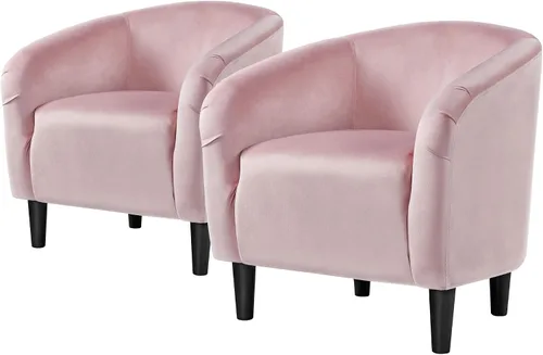 Vista 27 de Topeakmart Silla de barril, silla de acento de sherpa suave, silla auxiliar de club, estilo moderno, asiento profundo, sillón de barril para sala
