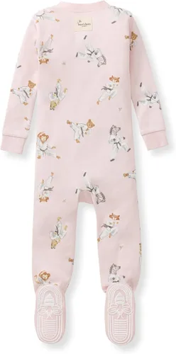 Vista 52 de Burt's Bees Baby Pijama para bebé niña, 100% algodón orgánico, pijama de una pieza, overol diagonal con cremallera, ajuste cómodo