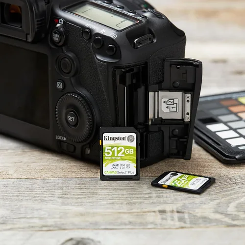 Vista 5 de Kingston Tarjeta SDXC Canvas Select Plus de 512 GB Hasta 100MB/s Clase 10 UHS-I U1 V30 SDS2/512GB