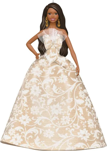 Vista 8 de Hallmark Keepsake Adorno navideño de recuerdo 2024, Barbie de vacaciones 2024, Regalos para ella