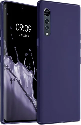 Vista 10 de kwmobile Funda compatible con LG Velvet Case - Funda protectora de silicona TPU suave y delgada - Arctic Night