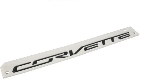 Vista 2 de C7 Corvette Carbon Flash Negro Trasero Trasero Bumper Letras Marca Emblema