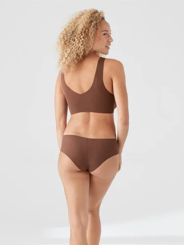 Vista 2 de True & Co Brasier con cuello en V para mujer, Rosado