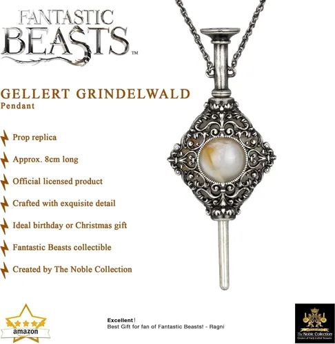 Vista 2 de The Noble Collection Colgante de Animales Fantásticos Gellert Grindelwald