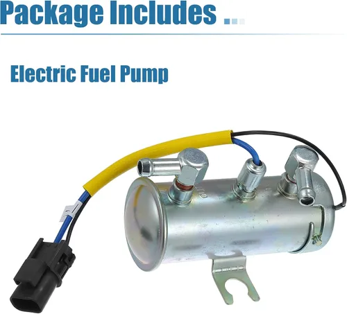 Vista 5 de X AUTOHAUX 1 Unidades 24V Universal Auto Bomba De Combustible Eléctrica Reemplazo Durable Tono Plata