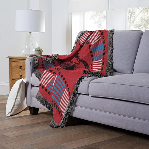 Vista 2 de Northwest NCAA Unisex-Adult Woven Jacquard Throw Blanket Homenaje