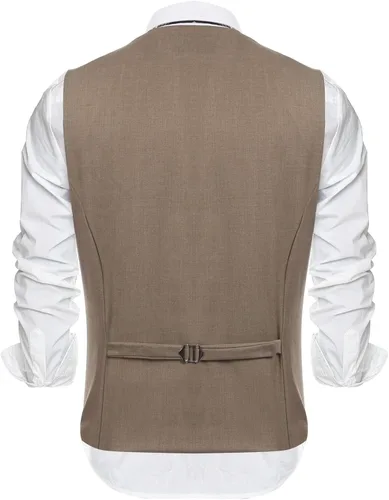 Vista 3 de Coofandy - Chaleco formal para hombre