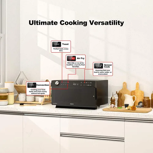 Vista 3 de Galanz GTWHG12S1SA10 ToastWave - Horno multifuncional de acero inoxidable, 4 en 1 .