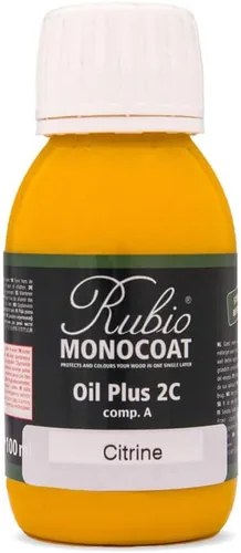 Vista 96 de Rubio Monocoat Muestra de Tinte y Acabado para Madera - Niebla 5% Aceite Plus Parte A Aceite de linaza para madera de secado rápido y ecológico