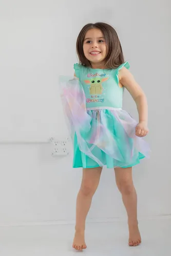Vista 2 de STAR WARS The Mandalorian Baby Grogu - Vestido sin mangas con volantes