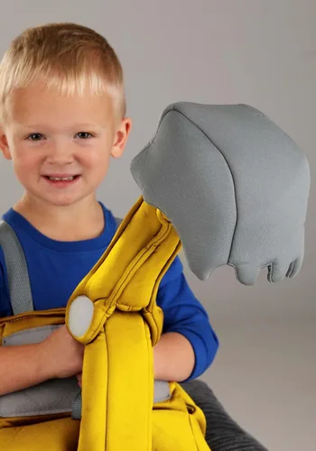Vista 4 de Toddler Ride in Excavator Costume, Yellow Heavy Equipment Operator Outfit