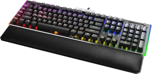 Vista 3 de EVGA - Teclado mecánico con interruptores de clic e iluminación RGB, para gamers, modelo Z20, 812-W1-20US-KR