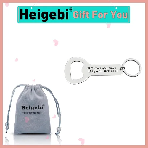 Vista 7 de Regalo del día del padre para papá, regalo personalizado para novio, regalo para novio, con texto en inglés "I Love You More Than You Love", llavero