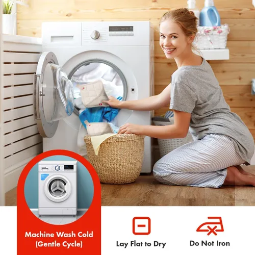 Vista 4 de Hedley & Bennett Soporte para ollas con bolsillo – Soportes para ollas calientes para cocina resistentes al calor – 100% algodón exterior y forro