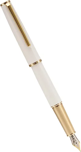 Vista 9 de Jinhao - Pluma estilográfica de metal 95, punta media, color negro vívido con bolígrafo dorado para escribir Negro dorado