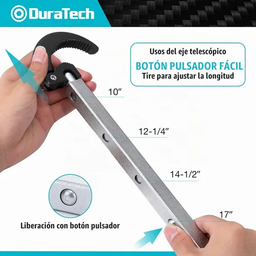 Vista 3 de DURATECH Llave telescópica para lavabo de 10 "-17