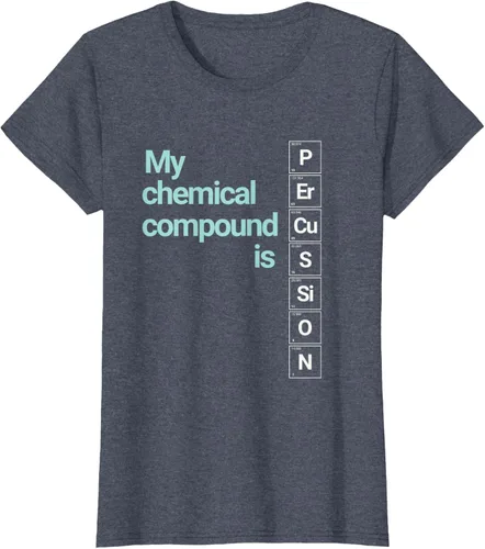 Vista 16 de Percussion Band Geek My Chemical Compound T-Shirt
