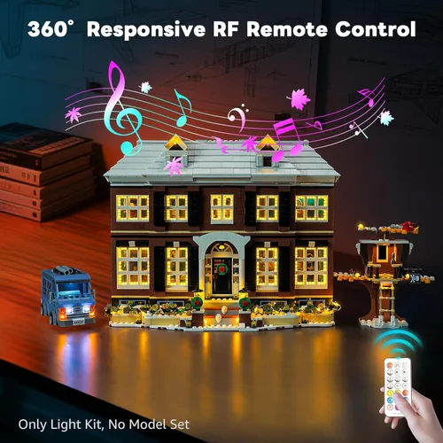 Vista 6 de Kyglaring Kit de luz LED compatible con bloques de construcción Lego 21330, sonido original mejorado de película y control remoto, accesorios