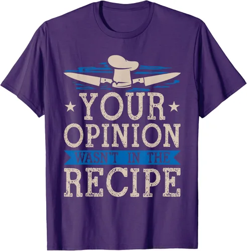 Vista 55 de Cooking Your Opinion Wasnot In The Recipe Chef Cook Baker - Camiseta, Negro, S