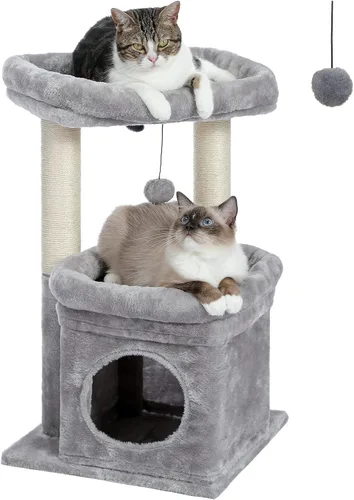 Vista 13 de PEQULTI Árbol para Gatos Torre de Gatos para Gatos Grandes con Postes de Rascar Cubiertos de Sisal y Reposo Extra Grande para Gatos