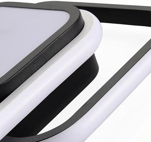 Vista 6 de TFCFL Lámpara de techo LED cuadrada de 10 pulgadas, lámpara de techo moderna de 21 W, luces de pasillo, accesorios de iluminación, pantalla acrílica
