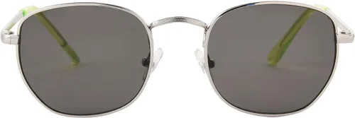 Vista 2 de Foster Grant Lentes de sol unisex Rory, plateado, 45 de EE. UU, plateado