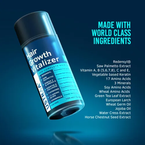 Vista 4 de Ustraa Vitalizador para el crecimiento del cabello, 3.4 fl oz