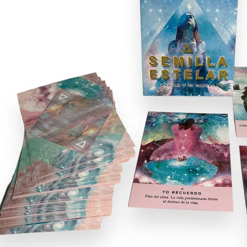 Vista 3 de Oráculo La Semilla Estelar Edición en español - 53 cartas con instructivo