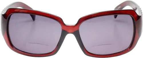 Vista 2 de Calabria 830 - Lentes de sol bifocales polarizados para mujer, lentes de sol de lectura de gran tamaño, detalles de cristal, 9 opciones de potencia