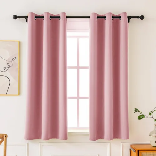 Vista 43 de Pickluc - Paneles de cortinas opacas con ojales, cortinas para bloquear la luz para el dormitorio, aisladas térmicamente, reducción de ruido