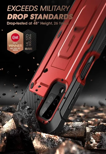 Vista 2 de SUPCASE Unicorn Beetle Pro Series - Funda para Samsung Galaxy A12 (versión 2020), funda resistente de cuerpo completo con protector de pantalla