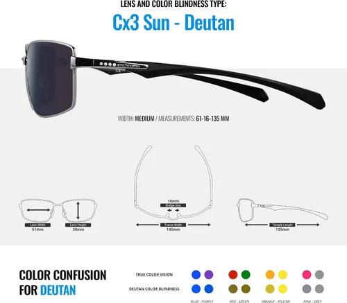 Vista 3 de Enchroma Gafas - Colorado - Mejora de la visión al aire libre para Daltonismo Deutan & Protan