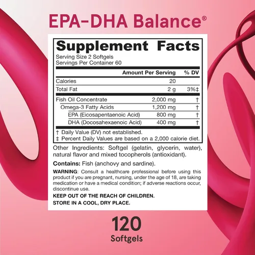 Vista 6 de Equilibro EPA-DHA de Jarrow Formulas, EPADHA120, 120, 1, 1