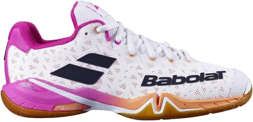 Vista 2 de Babolat Shadow Tour - Zapatos de bádminton para mujer, BlancoRosa