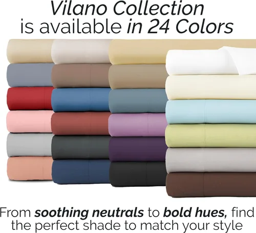 Vista 10 de Southshore Fine Linens VILANO Springs faldón para cama plisada, 15 pulgadas, Microfibra, Blanco brillante, gemelo