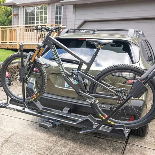 Vista 8 de Yakima StageTwo - Portabicicletas de enganche de bandeja ajustable escalonada premium de 1.25 pulgadas para 4 bicicletas, se adapta a distancias