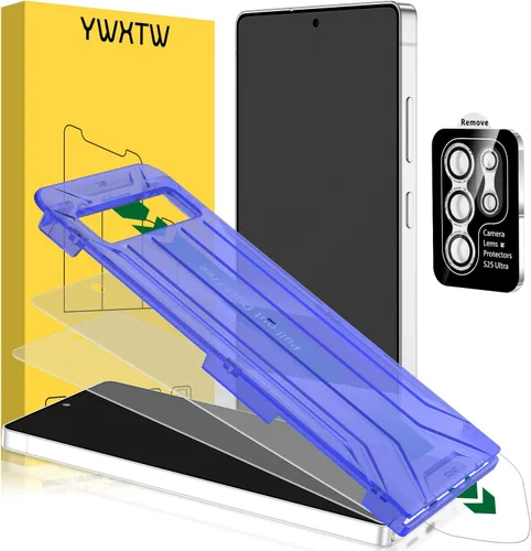 Vista 8 de YWXTW EZ Alignment - Protector de pantalla para Samsung Galaxy Z Flip 6/Z Flip 7 FE, 2 protectores de pantalla de vidrio templado frontal + 1 juego