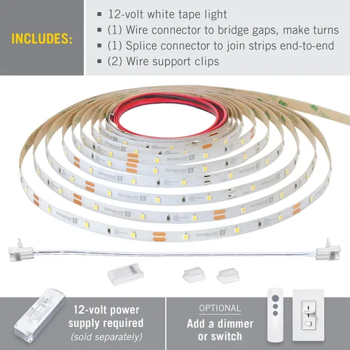 Vista 6 de Armacost Lighting Paquete de iluminación LED con controlador regulable y cinta LED (32.8 pies)