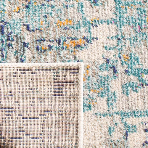 Vista 57 de SAFAVIEH Colección Madison - Alfombra de acento 2'2" x 4', negro y dorado, diseño abstracto moderno, no desprende pelusa y fácil cuidado, ideal