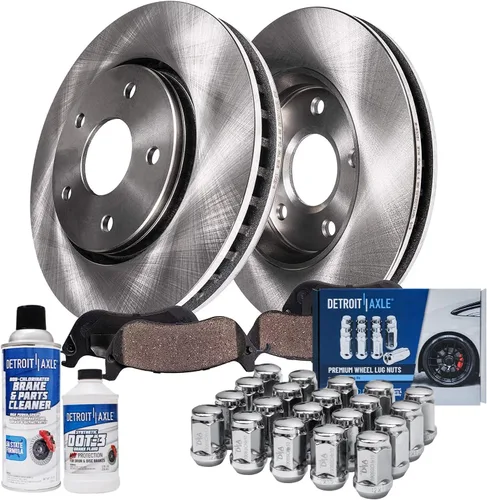 Vista 83 de Detroit Axle - Rotores de freno para Chrysler 200 2015 2016 2017, Rotores de freno de disco de reemplazo: 12.01" pulgadas delantero y 10.95