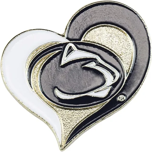 Vista 13 de aminco NCAA - Pin de corazón de remolino unisex
