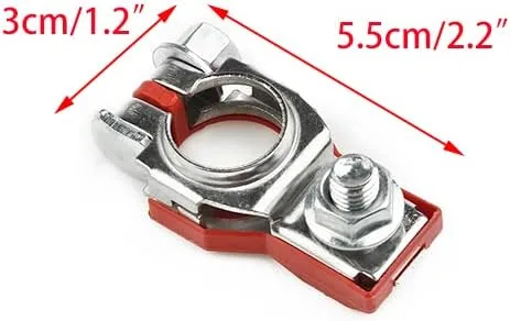 Vista 2 de Conector de terminal de batería positivo rojo compatible para Nissan 350Z 370Z Altima Armada Cube