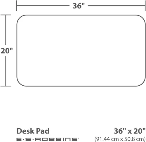 Vista 12 de Almohadilla de ES Robbins para escritorio de forma rectangular Transparente